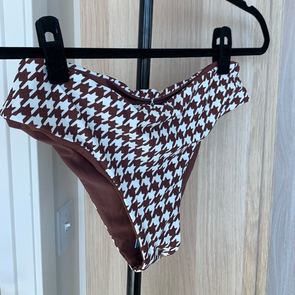 NWT Brown and White Houndstooth Bikini - Picture 7 of 9